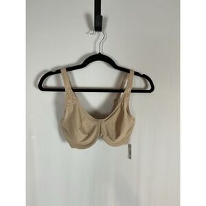 Reveal Beige Low-key Full-Coverage Minimizer Wired Bra, US 34DD